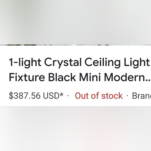 Crystal Ceiling Light - Picture 2 of 2